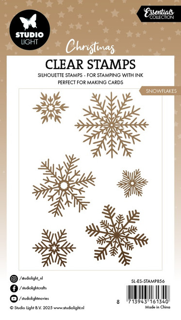 3 Pack - Studio Light Photorealistic Clear Stamps-Snowflakes - 5A002Y9V-1GZ6J