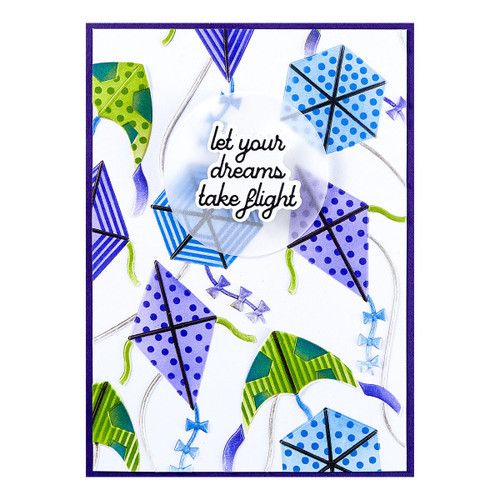 Spellbinders 3D Embossing Folder By Simon Hurley-Flying Kites, Sky's The Limit - 5A002YGP-1GZBP Spellbinders 3D Embossing Folder By Simon Hurley-Flying Kites, Sky's The Limit - 5A002YGP-1GZBP