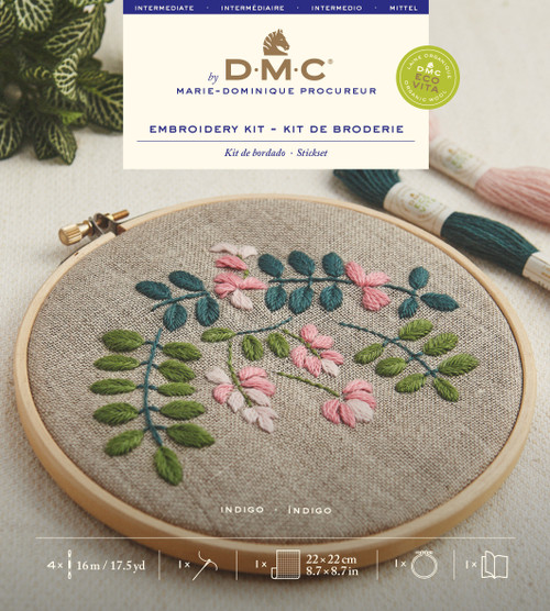 DMC Eco Vita Kit -Indigo Flowers - 5A002YJ9-1GZD6 DMC Eco Vita Kit -Indigo Flowers - 5A002YJ9-1GZD6