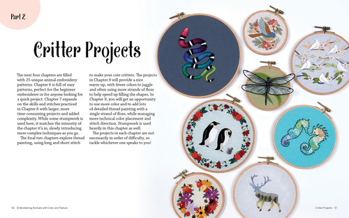 Embroidering Animals With Color And Texture-25 Cute Critters - 5A002YYT-1H0C8 Embroidering Animals With Color And Texture-25 Cute Critters - 5A002YYT-1H0C8