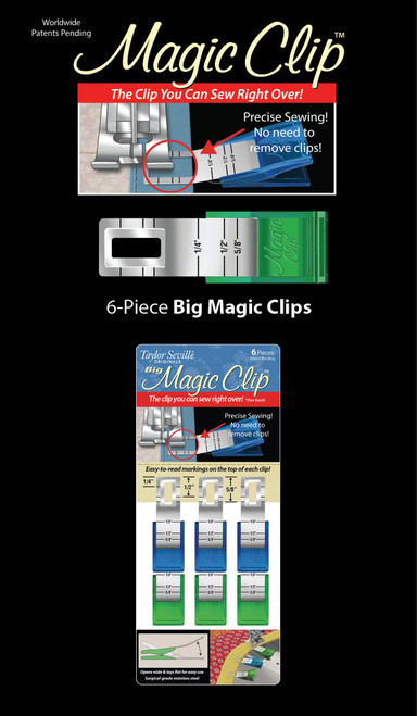 Taylor Seville Magic Clips 6pc-Big - 16015 - 766152016015