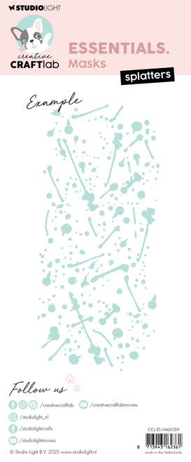 Studio Light Essentials Stencil 3.94"X8.27"-Splatters - 5A002Y8T-1GZ5W