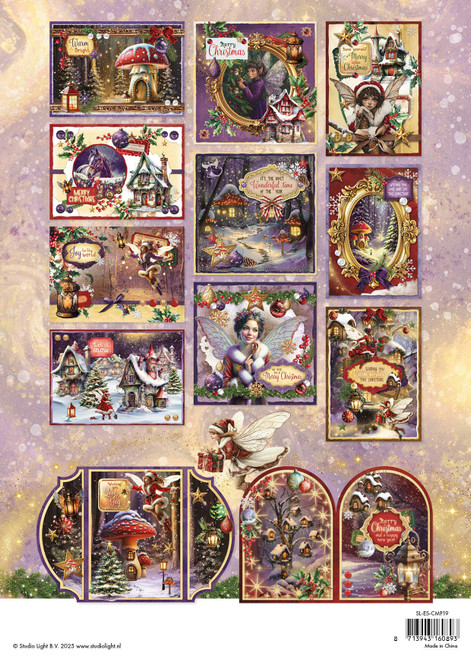 Studio Light Card Making Pad 8.27"X11.58" 14/Pkg-Fairy Christmas - 5A002Y9H-1GZ69
