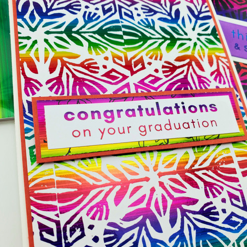 Deco Foil Transfer Sheets 6"X6" 12/Pkg-Prismatic Rainbow - 5A002JZM-1GZ1L