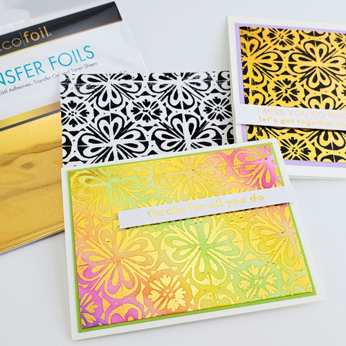 Deco Foil Transfer Sheets 6"X6" 12/Pkg-Gold Sparkle - 5A002JZM-1GZ1Q