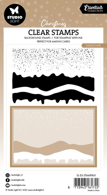 2 Pack - Studio Light Photorealistic Clear Stamps-Snow Landscape - 5A002Y98-1GZ7P