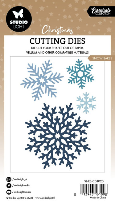 3 Pack - Studio Light Winter Wonderland Cutting Die-Snowflakes - 5A002Y91-1GZ79
