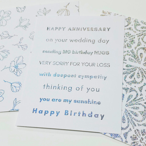 4 Pack - Deco Foil Transfer Sheets 6"X6" 12/Pkg-Silver Sparkle - 5A002JZM-1GZ1M