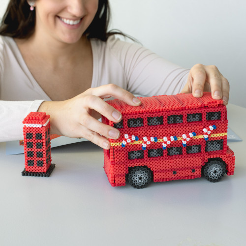 Perler 3D Fused Bead Kit-London Bus - 5A002Z3D-1H0JL