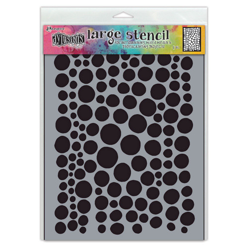 Dyan Reaveley's Dylusions Stencils 9"X12"-Drip Drops Large - 5A002XP3-1GYQD - 789541087564