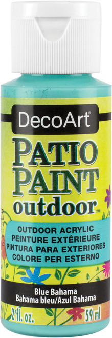 DecoArt Patio Paint 2oz-Blue Bahama - DCP-63 - 766218037596
