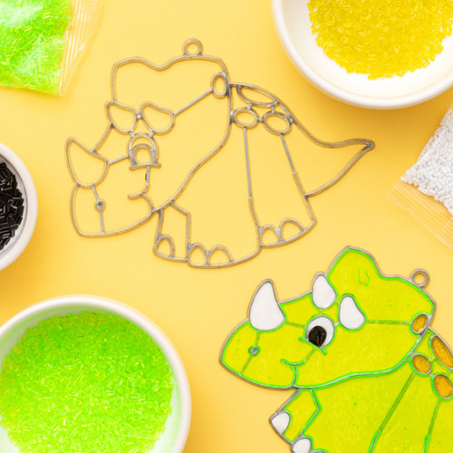 Colorbok Makit & Bakit Suncatcher Kit-Dinosaur - 73818 Colorbok Makit & Bakit Suncatcher Kit-Dinosaur - 73818