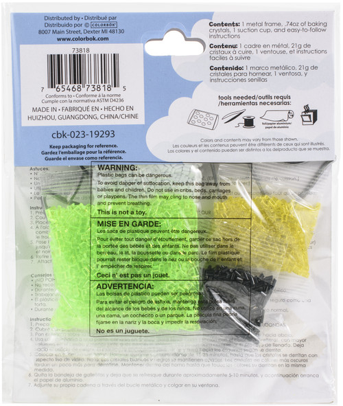 Colorbok Makit & Bakit Suncatcher Kit-Dinosaur - 73818 Colorbok Makit & Bakit Suncatcher Kit-Dinosaur - 73818