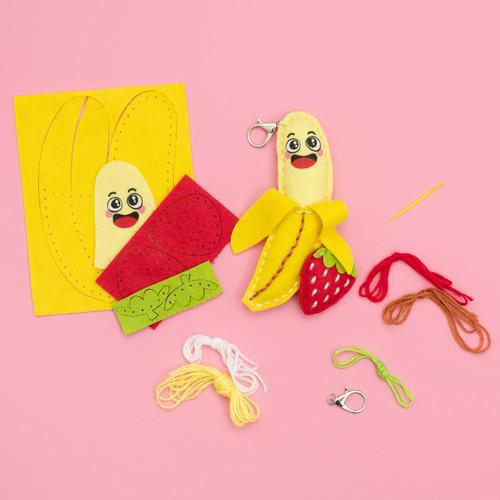 Colorbok Sew Cute! Felt Keychain-Banana - 34004930