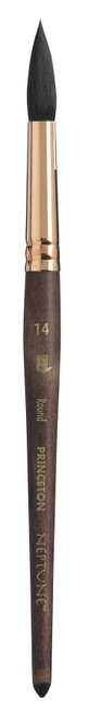 Princeton Series 4750 Neptune Synthetic Squirrel Brush-Short Handle Round Size 14 - 5A002ZFR-1H0WK - 757063475879
