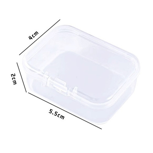 3 Pack - Dress My Craft Clear Storage Boxes 6/Pkg-Rectangular, 5.5x4cm - 5A003092-1H1SP - 194186023240