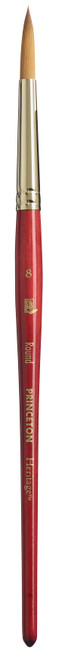 Princeton Series 4050 Heritage Synthetic Sable Brush-Short Handle Round Size 8 5A002ZD7-1H0TG - 757063405418