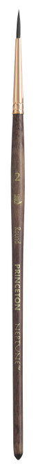 Princeton Series 4750 Neptune Synthetic Squirrel Brush-Short Handle Round Size 2 - 5A002ZF8-1H0VS - 757063475817