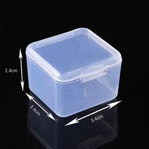 Dress My Craft Clear Storage Boxes 6/Pkg-Mini Square, 3.4x3.4cm - 5A003091-1H1SR - 194186023301