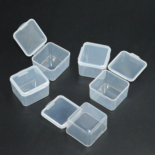 Dress My Craft Clear Storage Boxes 6/Pkg-Mini Square, 3.4x3.4cm - 5A003091-1H1SR Dress My Craft Clear Storage Boxes 6/Pkg-Mini Square, 3.4x3.4cm - 5A003091-1H1SR