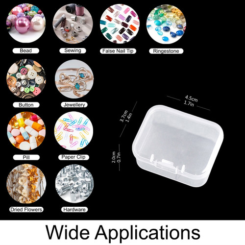 3 Pack - Dress My Craft Clear Storage Boxes 6/Pkg-Rectangular, 4.5x3.7cm - 5A003095-1H1SM 3 Pack - Dress My Craft Clear Storage Boxes 6/Pkg-Rectangular, 4.5x3.7cm - 5A003095-1H1SM