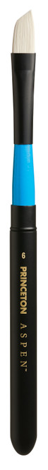 Princeton Series 6500 Aspen Synthetic Brush-Long Handle Travel Angle Bright Size 6 5A002ZKQ-1H10C