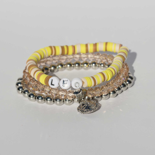 Jewelry Made By Me Zodiac 3 Piece Bracelet Set-Leo - 5A002JHZ-1GL0Y