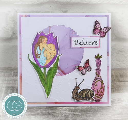 Craft Consortium Faeries Photopolymer Stamp Set-Snails - 5A002YZ0-1H0C9