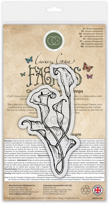 Craft Consortium Faeries Photopolymer Stamp Set-Arumlillies - 5A002YZ5-1H0CC