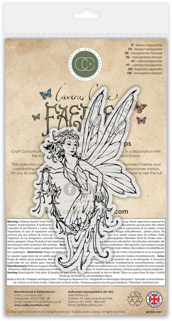 Craft Consortium Faeries Photopolymer Stamp Set-Garland - 5A002YYV-1H0CF