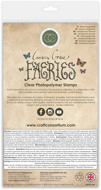 Craft Consortium Faeries Photopolymer Stamp Set-Garland - 5A002YYV-1H0CF