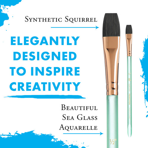 Princeton Series 4750 Neptune Synthetic Squirrel Brush-Short Handle Aquarelle 1/2" - 5A002ZDS-1H0WC Princeton Series 4750 Neptune Synthetic Squirrel Brush-Short Handle Aquarelle 1/2" - 5A002ZDS-1H0WC