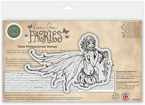 Craft Consortium Faeries Photopolymer Stamp Set-Brushing - 5A002YZF-1H0CH
