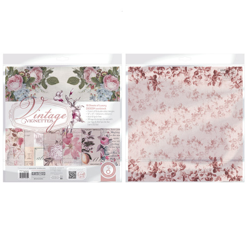 Tonic Studios Art Pad 12"X12" -Vintage Vignettes - 5A002BZ1-1GFHF