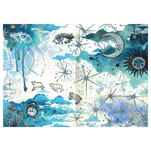 Sizzix Studio Stamp 27/Pkg and Stencils 3/Pkg by Vic Hollins-Dreamscape - 5A002MXH-1GP9B