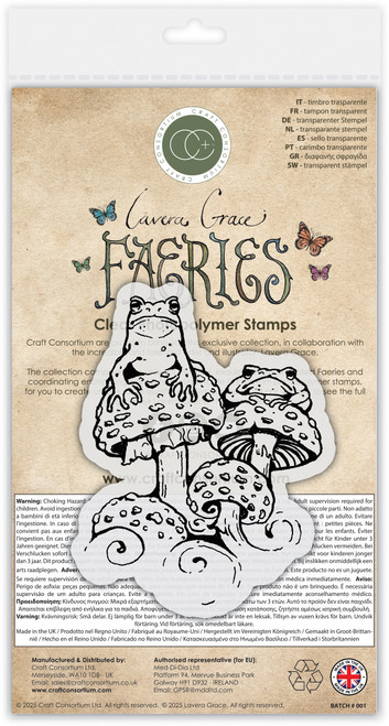 Craft Consortium Faeries Photopolymer Stamp Set-Toads 5A002YZ2-1H0CL