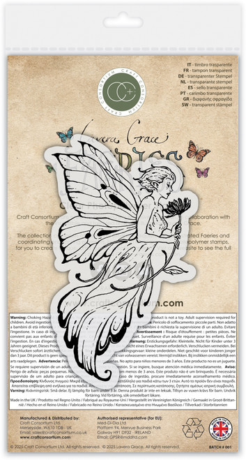 Craft Consortium Faeries Photopolymer Stamp Set-Flower 5A002YYX-1H0CN