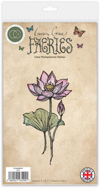 Craft Consortium Faeries Photopolymer Stamp Set-Lotus - 5A002YZ4-1H0CS - 5060921932991