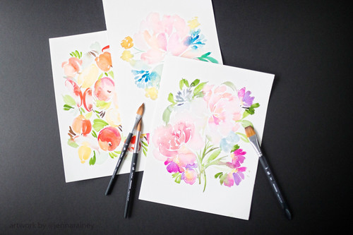 Princeton Series 4850 Aqua Elite Synthetic Watercolor Brush-Short Handle Oval Wash 1/2" - 5A002Z8J-1H0Q8