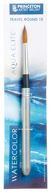 Princeton Series 4850 Aqua Elite Synthetic Watercolor Brush-Short Handle Travel Round Size 10 5A002Z91-1H0QH - 757063117939