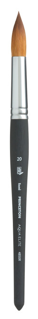 Princeton Series 4850 Aqua Elite Synthetic Watercolor Brush-Short Handle Travel Round Size 10 - 5A002Z80-1H0QW - 757063486356