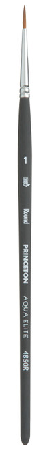 Princeton Series 4850 Aqua Elite Synthetic Watercolor Brush-Short Handle Angle Shader 1/2" - 5A002Z8M-1H0R3 - 757063486219