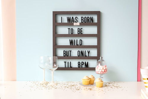 DCWV Backless Letterboard 16"X20"-Black - 614941 DCWV Backless Letterboard 16"X20"-Black - 614941