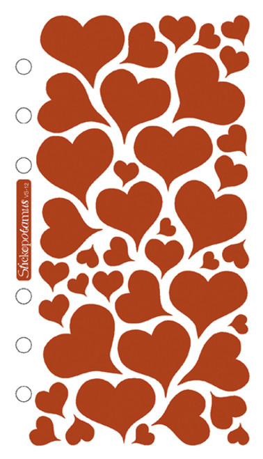 Sticko Stickers-Foil Hearts SPVS12 - 015586521672
