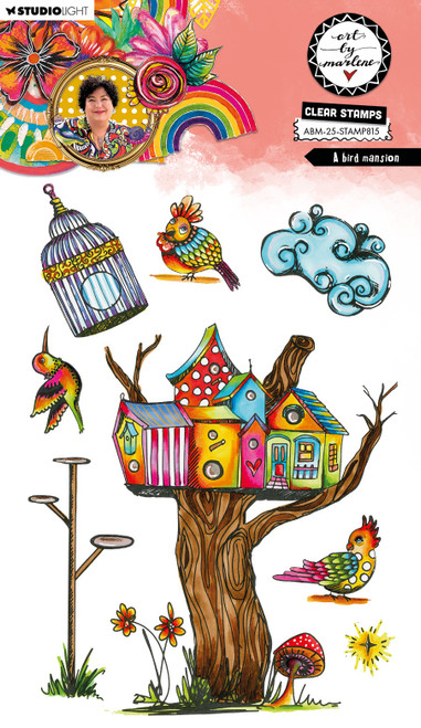 Art By Marlene Clear Stamps-A Bird Mansion 5A002Y6G-1GZ4T - 8713943159682