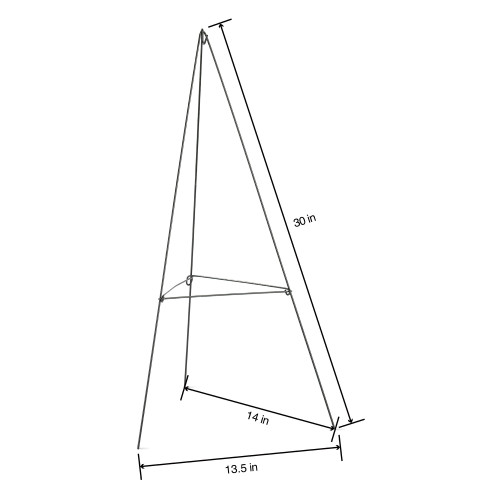5 Pack - FloraCraft All-Purpose Sturdy Wire Easel-13.5"X14"X30" - 5A002WT7-1GXNR 5 Pack - FloraCraft All-Purpose Sturdy Wire Easel-13.5"X14"X30" - 5A002WT7-1GXNR