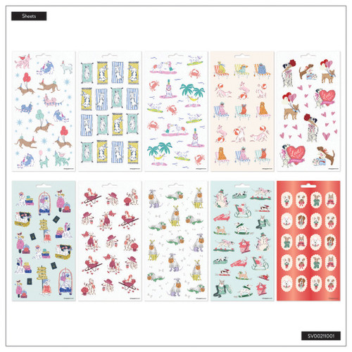 2 Pack - Happy Planner Sticker Value Pack 10/Sheets-Paws-Itive Year - 5A002X65-1GY1H