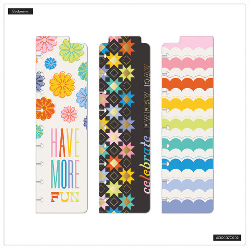 3 Pack - Happy Planner Accessories - Bookmark-Happy Outlines - 5A002X4S-1GY3Y