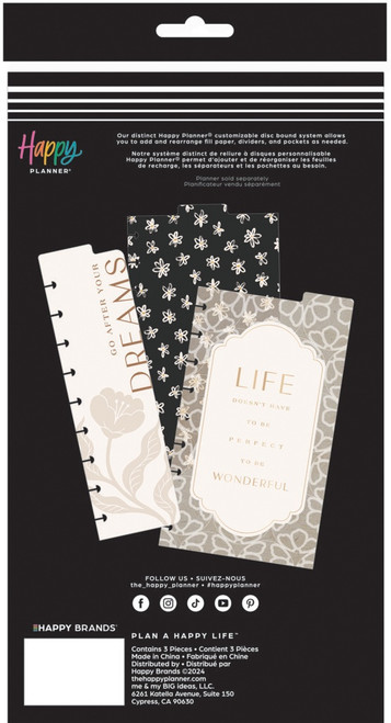 3 Pack - Happy Planner Classic Dashboard 3/Pkg-Modern Craft - 5A002X69-1GY43 3 Pack - Happy Planner Classic Dashboard 3/Pkg-Modern Craft - 5A002X69-1GY43