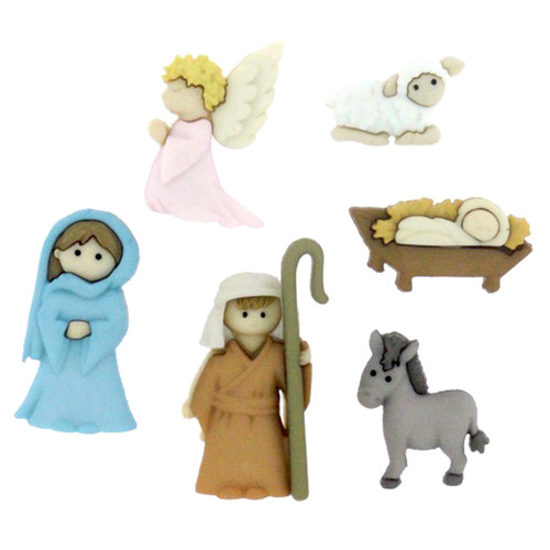 6 Pack - Dress It Up Holiday Embellishments-Nativity - DIUHLDAY-7473 - 787117557732